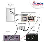 Microtek 30amps LCD SMU 1230 solar charger controller